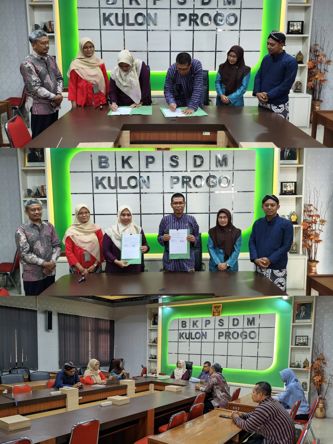BKPSDM Kabupaten Kulon Progo Jalin Kerja Sama Pengelolaan Sampah dengan Bank Sampah Dhuawar Sejahtera Kroco